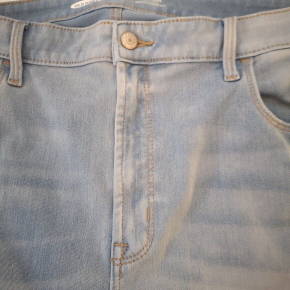 Old Navy Rockstar Ladies Size 16 Tall Super Skinny High Rise Light Wash Jeans - Picture 6 of 12